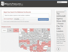 Tablet Screenshot of okcountytreasurers.com